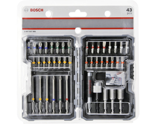 Bosch Logo. 43-delige bitset in kunststof doos.