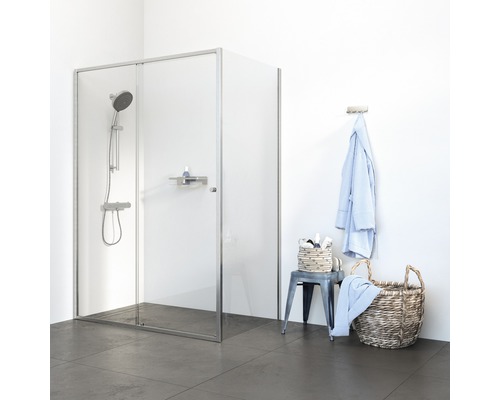 SEALSKIN Douchecabine rechthoek schuifdeur Contour 120x90x200 cm RVS Badkamer met douchecabine, doucheset en plank