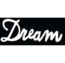THE WALL Wanddecoratie tekst Dream wit 76x29 cm