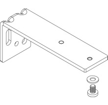 Wandmontage met schroef en sluitring