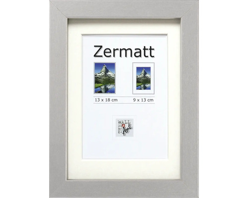 THE WALL Fotolijst hout Zermatt aluminium 13x18 cm
