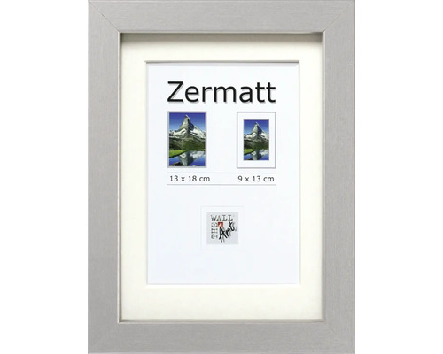 THE WALL Fotolijst hout Zermatt aluminium 13x18 cm THE WALL Fotolijst hout Zermatt aluminium 13x18 cm