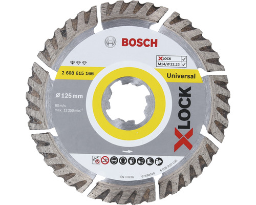 BOSCH Diamantslijpschijf X-Lock universal standaard Ø 125 mm