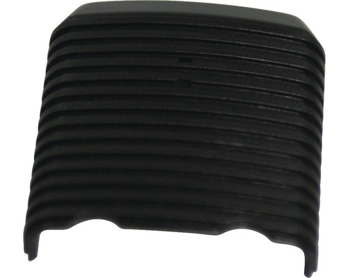 Zwarte randbeschermer met ribbelstructuur