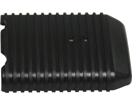 Zwarte afdekking met groeven