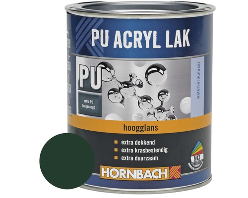 HORNBACH PU Acryl lak hoogglans mosgroen 750 ml