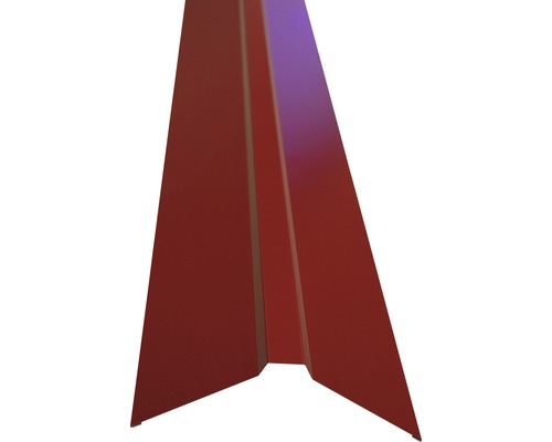 PRECIT Nokvorst recht voor H12 trapeziumplaten, RAL3011 bruinrood, 2000x95x95 mm