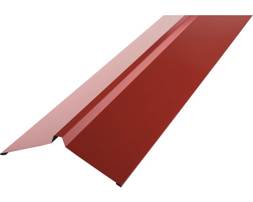 PRECIT Nokvorst recht voor H12 trapeziumplaten, RAL3011 bruinrood, 1000x95x95 mm