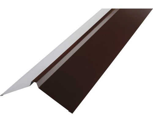 PRECIT Nokvorst recht voor H12 trapeziumplaten, RAL8017 chocoladebruin, 2000x95x95 mm