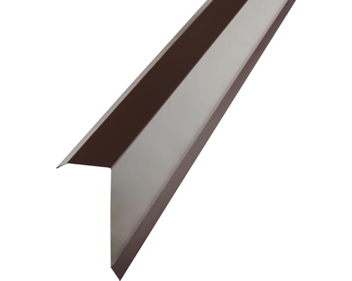 PRECIT Randhoek voor H12 trapeziumplaten, RAL8017 chocoladebruin, 2000x40x100 mm