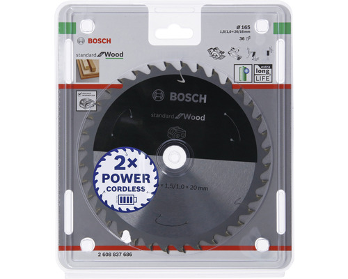 Bosch zaagblad voor hout, diameter 165 millimeter