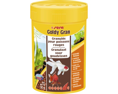SERA Goldy Visvoer granulaat 100 ml Sera Goldy Gran visvoer voor goudvissen, 30 gram