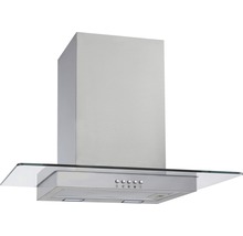 Roestvrijstalen afzuigkap met glazen plank voor de keuken