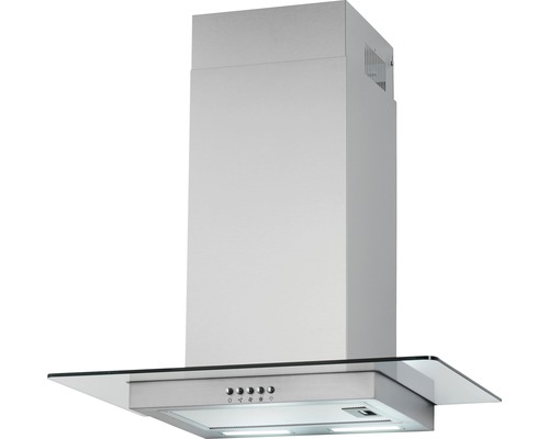 Metalen afzuigkap met glazen plank