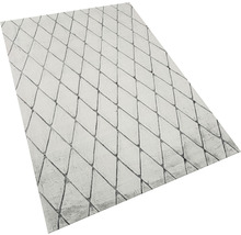 SOLEVITO Vloerkleed Romance ruit 3D grijs 160x230 cm