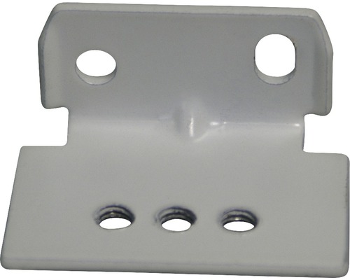 SOLUNA Wandsteun voor model B en D op de dag aluminium wit artikel 6840078110200 Metalen hoek met zes gaten