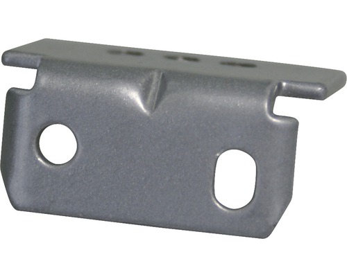 SOLUNA Wandsteun voor model B en D op de dag aluminium grijs artikel 6840078114000 Metalen hoek met twee gaten