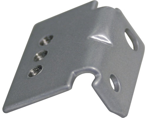 Metalen hoekstuk met gaten voor bevestiging