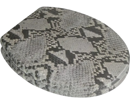 Toiletdeksel met slangenprint