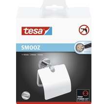 TESA Smooz toiletrolhouder met klep RVS 130x145x54 mm