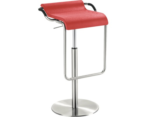 MAYER Barkruk Opus 96x42x47 cm RVS/rood MAYER Barkruk Opus 96x42x47 cm RVS/rood