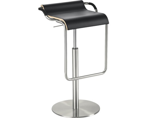 MAYER Barkruk Opus 96x42x47 cm RVS/zwart MAYER Barkruk Opus 96x42x47 cm RVS/zwart
