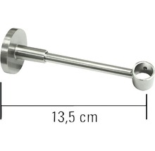 GARDINIA Memphis wanddrager 1-loop gesloten rvs-optiek ø 16 mm