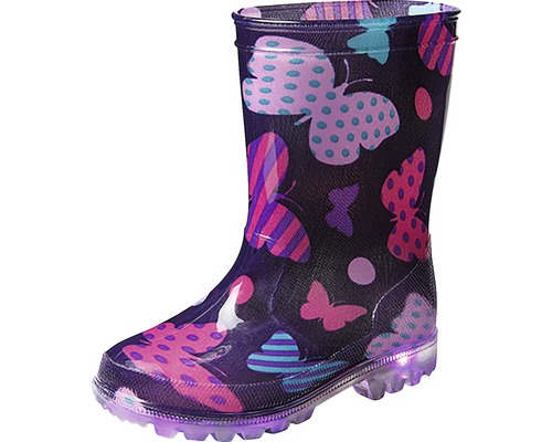 Kinderregenlaars met vlinderpatroon