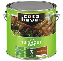 CETABEVER Tuinhoutbeits transparant zijdeglans donker eiken 2,5 l