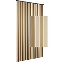 Verticale lamellenwand voor binnenshuis met detailweergave
