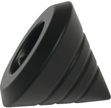 GARDINIA Memphis eindknop kegel zwart ø 16 mm 2 stuks