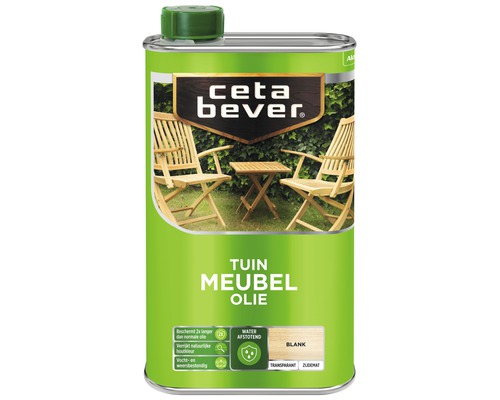 CETABEVER Tuinmeubelolie waterproof blank 500 ml Ceta Bever tuinmeubelolie blik