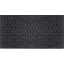 Deurmat rubber blokken zwart 90x150 cm