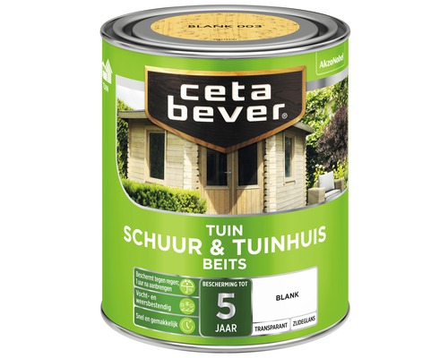 CETABEVER Schuur & tuinhuis beits transparant blank 750 ml
