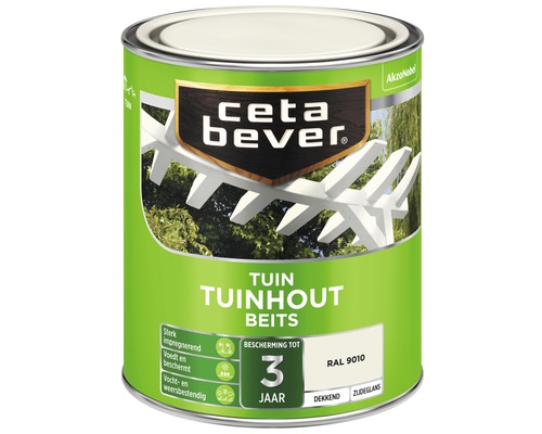 CETABEVER Tuinhoutbeits dekkend wit RAL 9010 750 ml-0