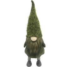 Decoratieve kerstkabouter met lange muts en baard