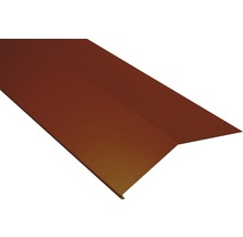 PRECIT Gootslab zonder waterkering voor dakpanplaat, RAL3009 oxiderood, 2000x90x108 mm