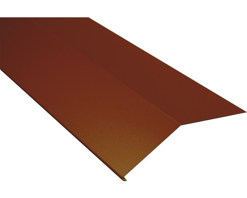 PRECIT Gootslab zonder waterkering voor dakpanplaat, RAL3009 oxiderood, 2000x90x108 mm