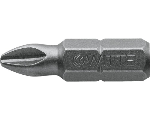 WITTE Bit Industrie ¼" 25 mm Phillips PH 1, 2 stuks