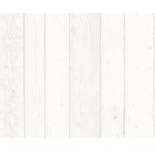 Wit houten lambrisering behang met verticale planken