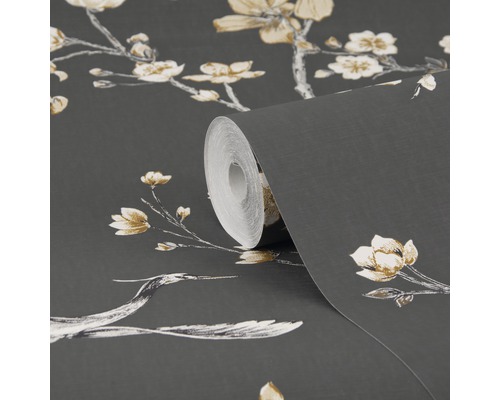 Rol behang met bloemmotief