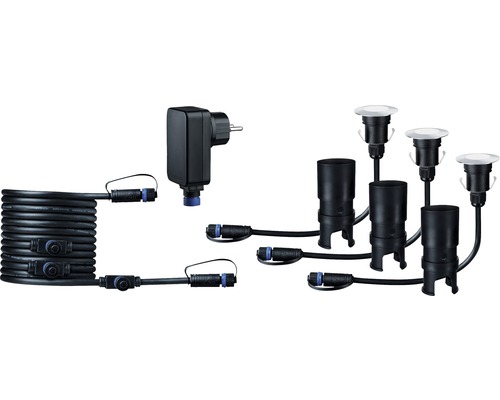 Tuinlampen set met transformator, kabel en grondspots