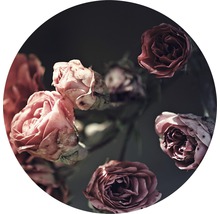 PURE LIVING Schilderij glas Beautiful Roses ø 50 cm-thumb-0