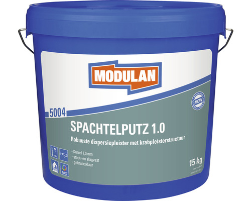 MODULAN 5004 Spachtelputz korrelgrootte 1,0 mm 15 kg Modulan Spachtelputz 1.0, emmer van 15 kg