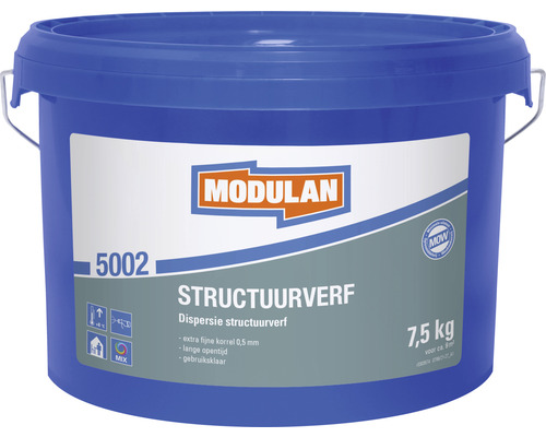 MODULAN 5002 Structuurverf korrelgrootte 0,5 mm 7,5 kg MODULAN 5002 Structuurverf korrelgrootte 0,5 mm 7,5 kg
