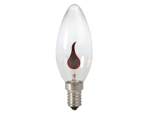 CALEX LED Filament lamp E14/3W kaarsvorm, flakkerend