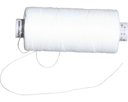 FLORACORD Naaigaren voor stoffen van polyester wit 400 m