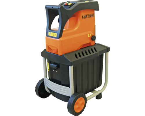 Tuinhakselaar met wielen en opvangbak