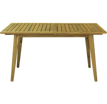 Houten tuintafel met lamellen