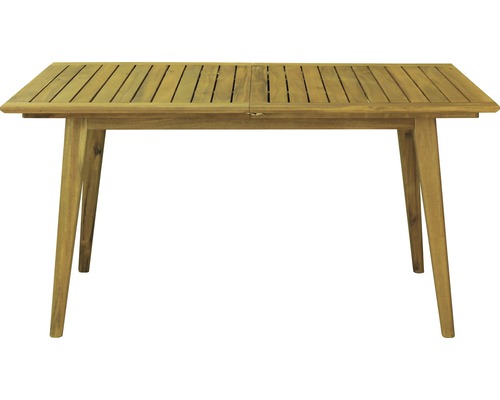 Houten tuintafel met lamellen
